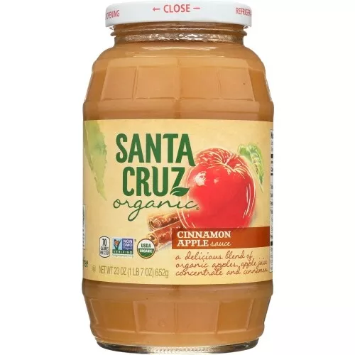 Applesauce Cinnamon Org 23 Oz (Case of 6) By Santa Cruz