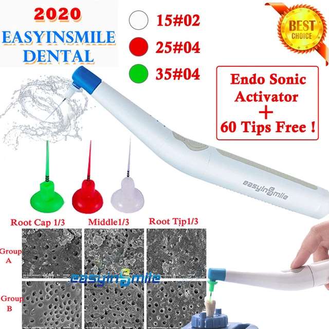 Dental Endo Activator Sonic Irrigator Endodontic Root Canal Clean+60Flexible Tip