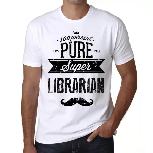 Camiseta Estampada para Hombre 100% Puro Superbibliotecario – 100% Pure Super