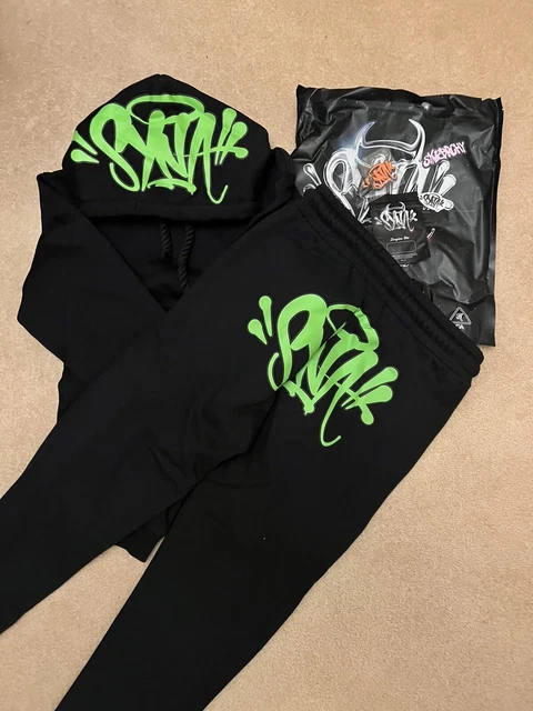 SYNA WORLD TRACKSUIT Black/Green size Medium £195.00 - PicClick UK