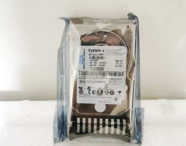 90Y8877 90Y8881 Ibm 300Gb 10K 6G Hot Swap Sff 2.5" Sas Hard Drive 90Y8878