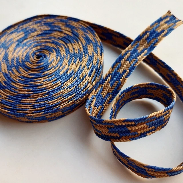 New Blue Brown Silk Sageo Special for Japanese Tachi Katana Wakizashi Tanto