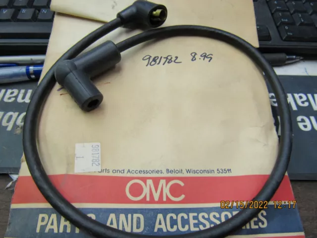 New Oem Omc Johnson Evinrude Lead Coil Spark Plug 981782