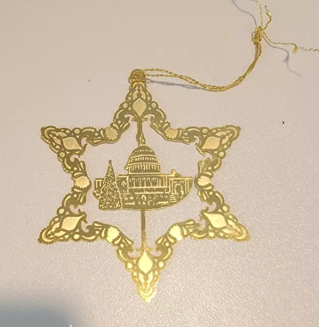 Charleston West Virginia State Capitol Building? Gold Colored  Ornament