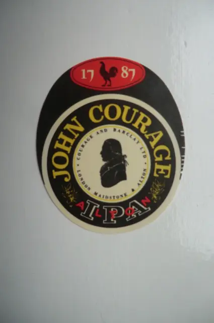 Smaller Mint Courage London Maidstone Alton Ipa Alton Brewery Beer Bottle Label