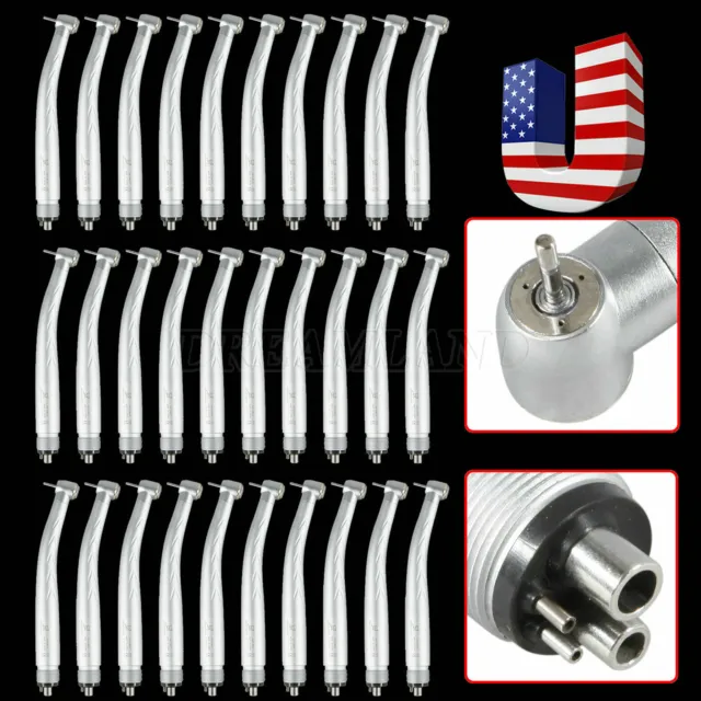IN USA 30 Triple Way Spray Dental High Speed Handpiece 4 Holes Turbine fit NSK