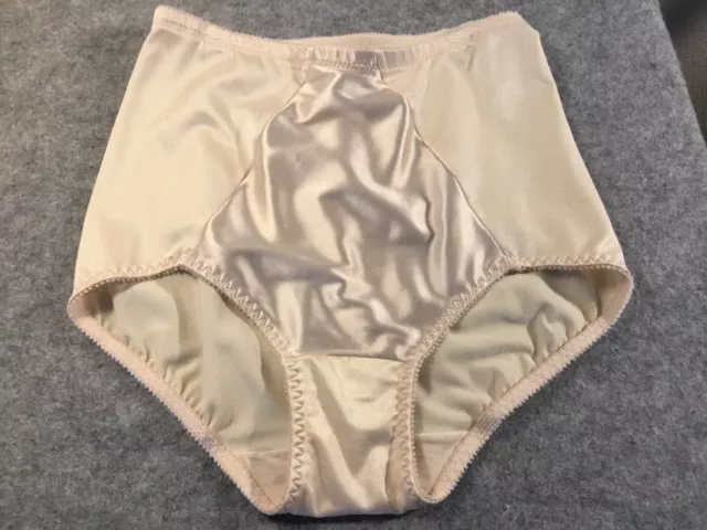 Vintage Flexees Shiny Satin Panel Nylon Girdle Panty Shaper Hicut Support 3602 M 14 99 Picclick