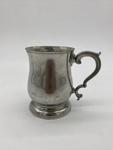Stieff Pewter Colonial Williamsburg Tankard Pint Beer Decorative Rustic Mug CW55