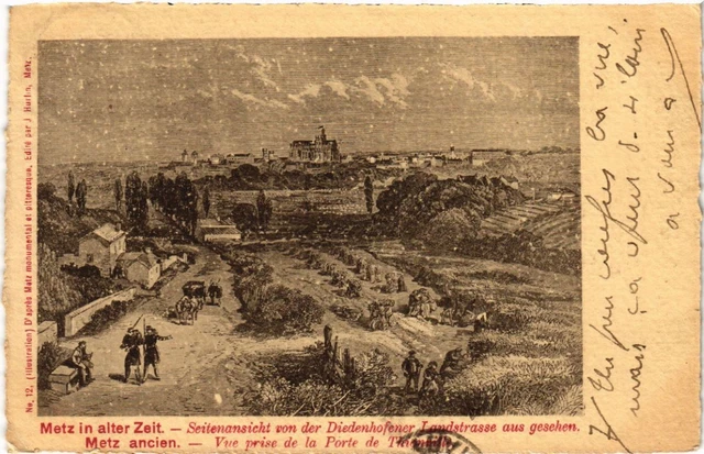 CPA AK METZ in ancient times side view by the Diedenhofener Landstr (650896)