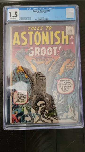 Tales To Astonish #13 CGC 1.5 1st Groot Apperance Guardians Of The Galaxy