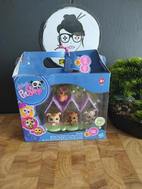 Littlest Petshop LPS Pet Shop Nib Moc 1554 1555 1556 Triplet Bear # geektradelps : Achat occasion | Figurines Petshop Neuf, sans étiquette