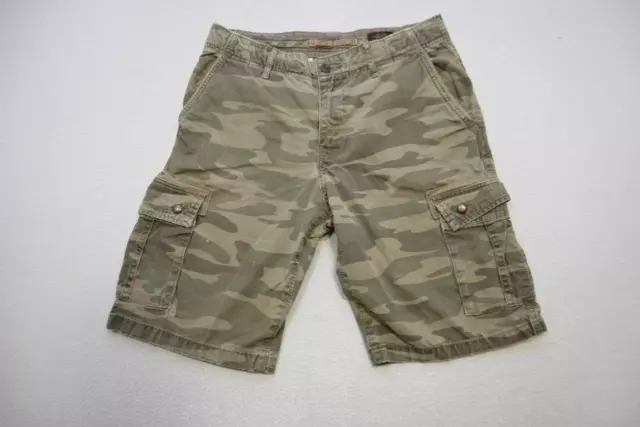 Lucky Brand Cargo Khaki Chino Shorts Military Camo Casual Mens Size 30