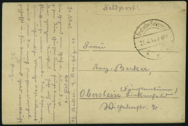 DP TÜRKEI 1916, Feldpoststation CONSTANTINOPEL auf FP-AK, Pracht