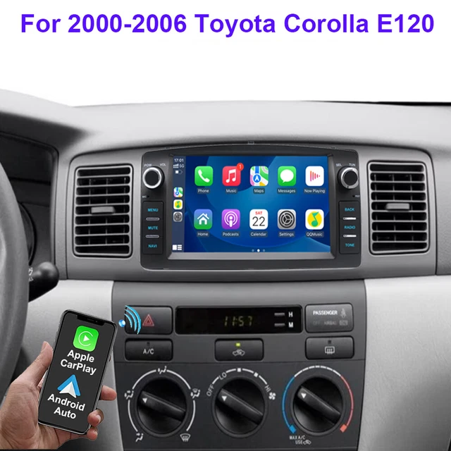 2+64G FOR TOYOTA Corolla 2000-2006 E120 Car Stereo Radio GPS Navi Apple Carplay
