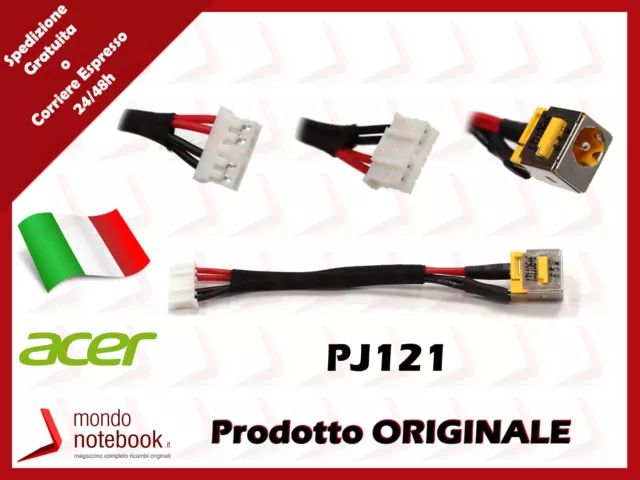 Connettore Alimentazione DC Power Jack PJ121 1,65mm ACER Extensa 5220