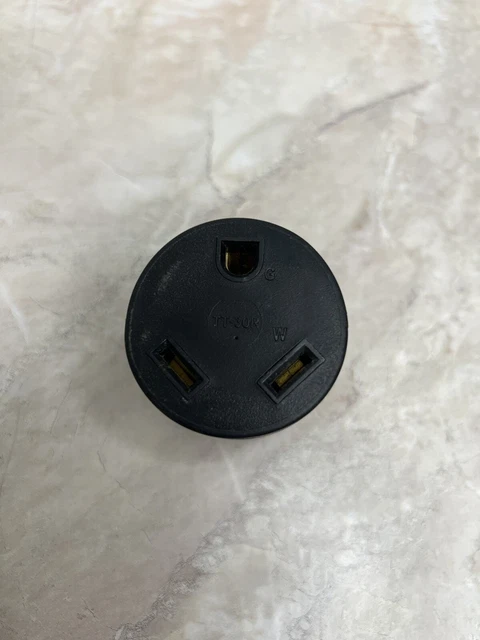 30 Amp Marine Style Male to 30 Amp RV Style Female Adapter Plug