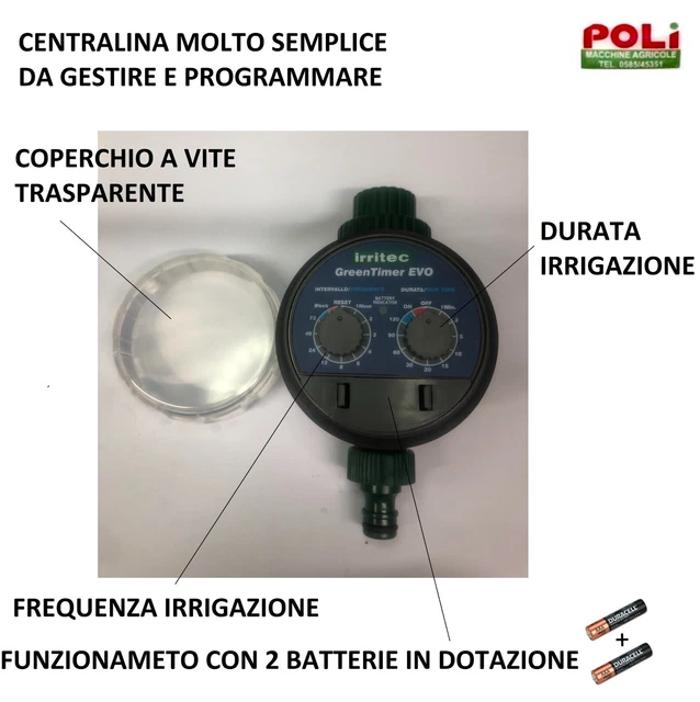 Programmatore Centralina Automatica Per Irrigazione Irritec Semplice E Facile