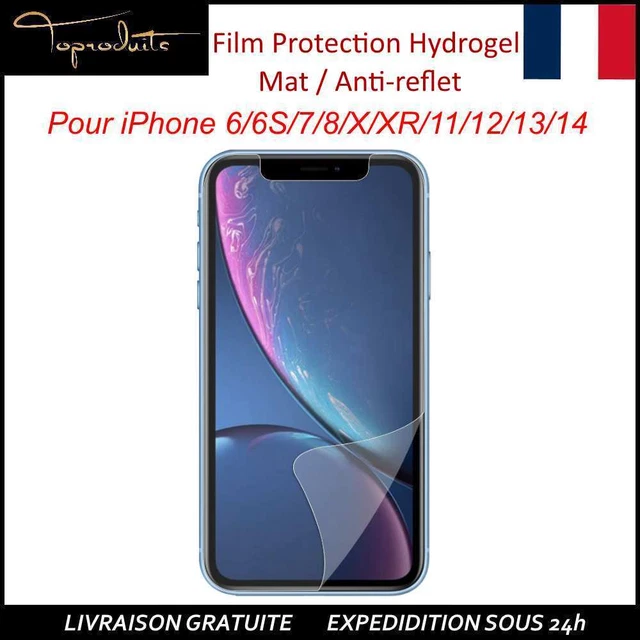 Film Hydrogel MAT ANTI-REFLET Avant pour iPhone 6 7 8 X XS SE 11 12 13 14 14
