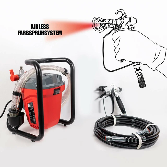 AIRLESS FARBSPRÜHSYSTEM MAUK Sprühgerät Sprayer Farbspritze Wandfarben