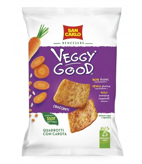 San Carlo Veggy Good Quadrotti Con Carota Gr.70