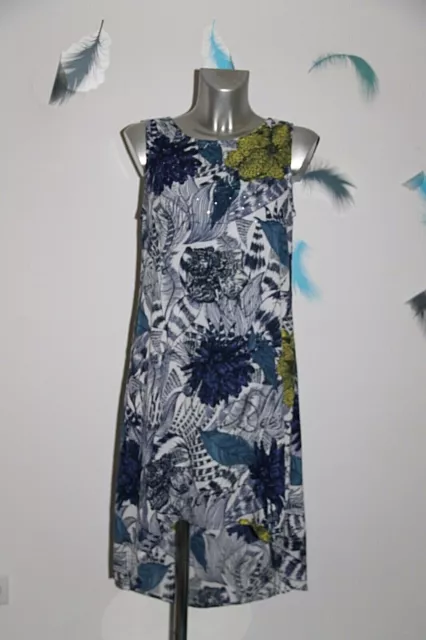 jolie robe fleurie été asymétrique DESIGUAL taille 38 fr EXCELLENT ÉTAT