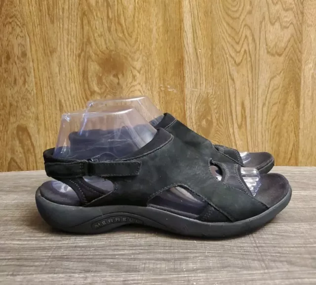MERRELL PALMETTO SLINGBACK Sandals Womens Size 8 Black 29.00 PicClick