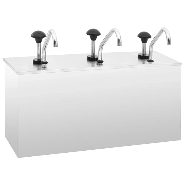 Saucen-Spender Edelstahl 3 x 3,5 L D0I4