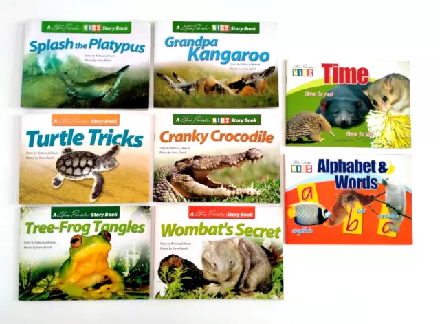 Steve Parish Kids Story Book Early Readers Australian Animals Bulk lot of 8