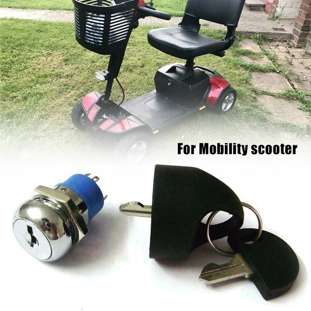 thumbnail image 2 of Replacement Ignition Switch With 2 Keys For Pride Mobility Go-Go Elite Traveller Scooter 2 of 6