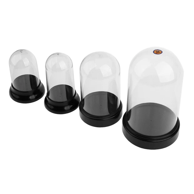 Runden Acryl Vitrine Staubdicht Haube  Display Ständer Halter für Mini Auto