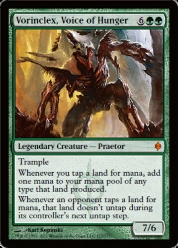 Vorinclex Voice of Hunger 1x FOIL NPH MTG New Phyrexia Mythic MINT green Vorinclex Voice of Hunger 1x FOIL NPH MTG New Phyrexia Mythic MINT green