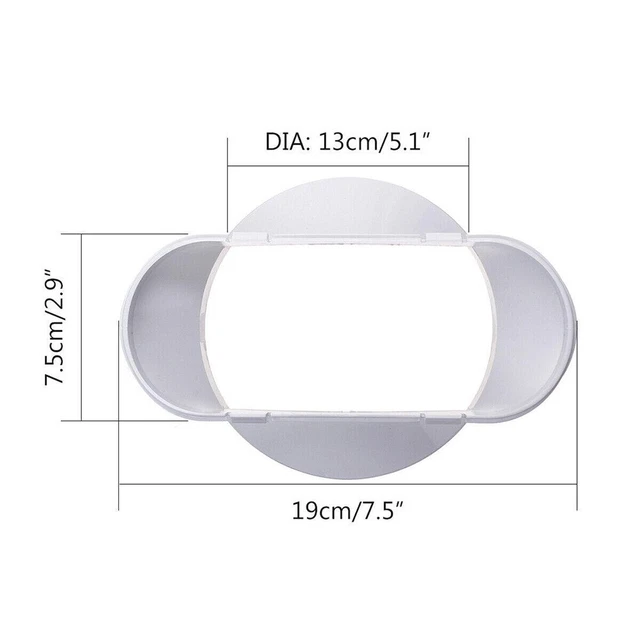5/13CM Interface Adaptateur Portable Climatisation Sortie Tuyau Connecteur Neuf 5
