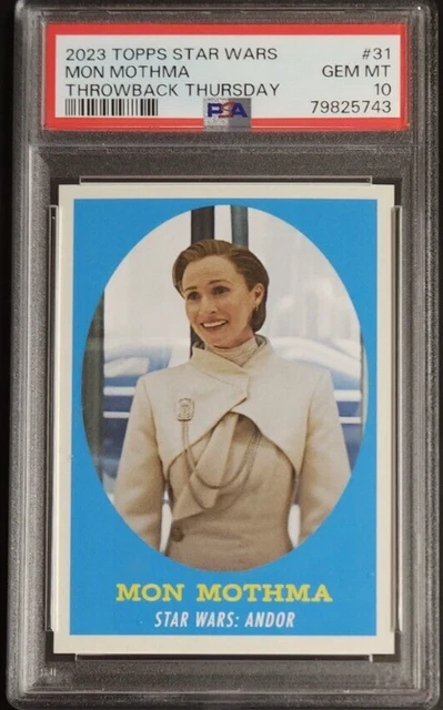 Mon Mothma 2023 Topps Throwback Thursday Star Wars #31 PSA 10 GEM MT