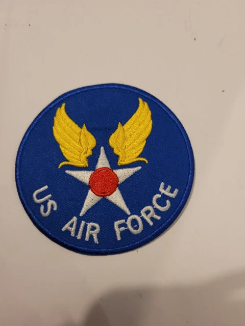 Patch Écusson Brodé Thermocollant – Avion P51 Mustang US Air Force