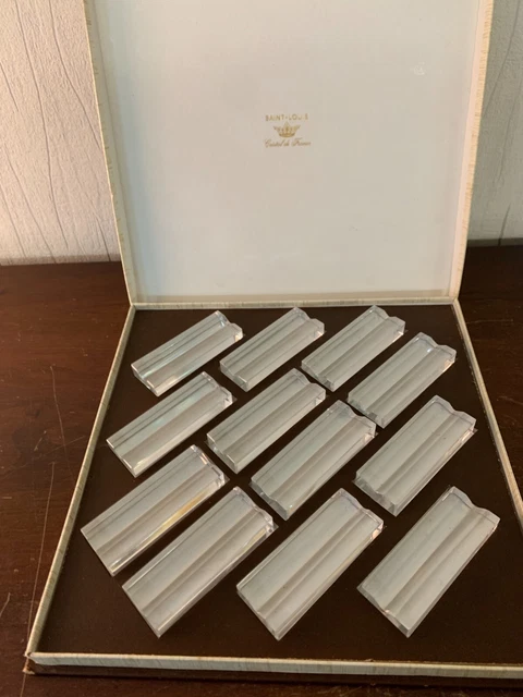 Lot De 6 Porte-couteaux 'Nuage' En Cristal Saint Louis – Parfait état
