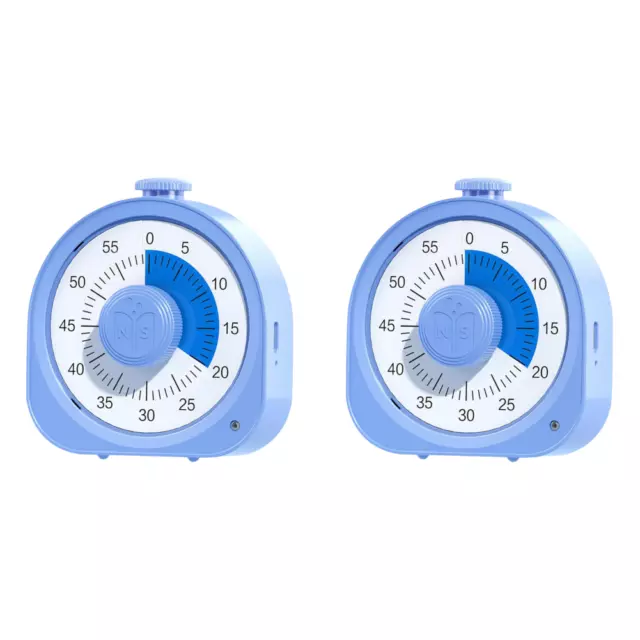Temporizador de aprendizaje, 60 minutos, herramienta de gestión del tiempo cuenta atrás para la cocina (azul)