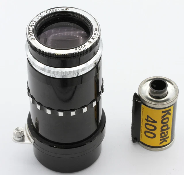 Objectif Foca Teleoplar 135mm F/4.5 Noir Pour Monture Baïonnette - Occasion Bon état