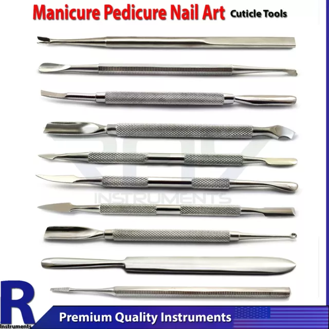 Manicure Pedicure Nail Art Cuticle Pusher UV Gel Remover Dead Skin Remover Tools