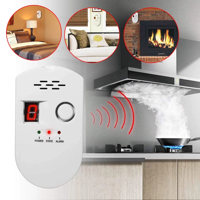 Rilevatore di gas GPL allarme combustibile rilevatore di gas naturale gas naturale monitor gas di carbone rilevatore di fumo