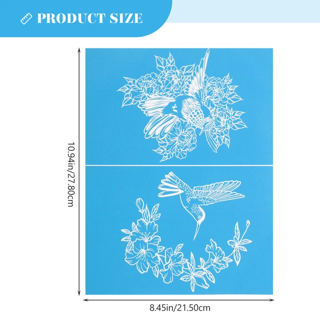 3 blätter Haushalt Zarte Silk Druck Schablone Für Druck DIY Hause 4
