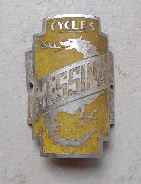 Ancienne plaque vélo RSI France bicyclette bicycle headbadge vtg