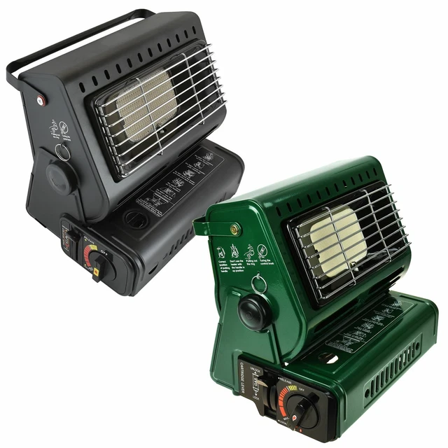 PORTABLE CAMPING GAS Heater Element Safe Grill Butane Carry Handle