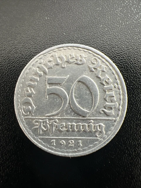 Deutsches Reich 50 Pfennig Sich Regen Bringt Segen