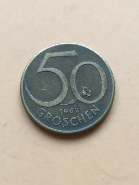 Austria Coin, osterreich, 50 groschen, 1962