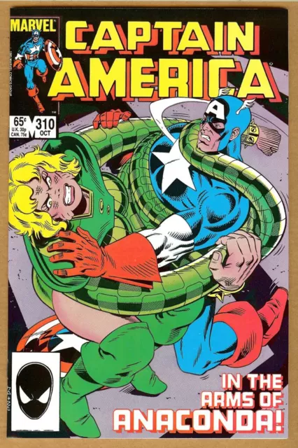 Captain America #310 NM- 9.2 (1985 Marvel) 1st Serpent Society
