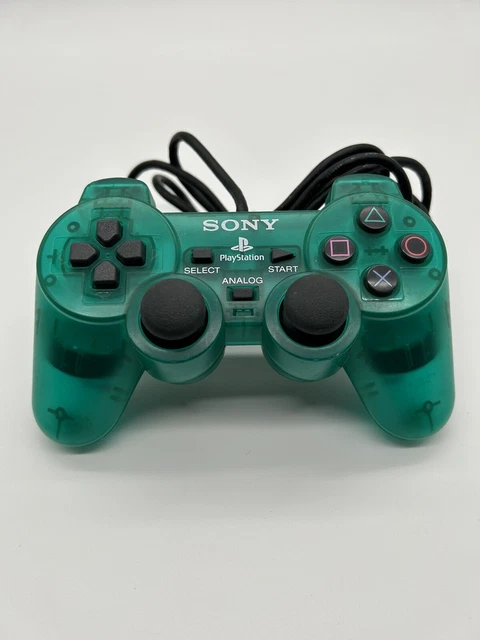 SONY PLAYSTATION PS2 Emerald Green Controller OEM DualShock SCPH-10010 ...