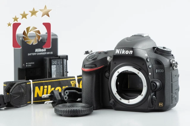 "Shutter Count 5,299" Nikon D600 24.3 MP Full Frame Digital SLR Camera Body