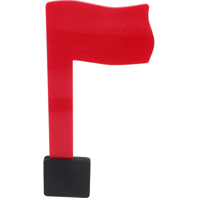 4 Bandiere Di Avvertimento Rosse 30x30 Cm - Impermeabili Per Carichi Sporgenti, Norma STVO - Foto 2