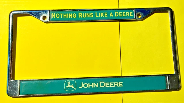 John Deere License Plate Frame