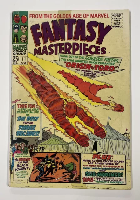 Fantasy Masterpieces #11. Oct 1967. Marvel. Vg-. Stan Lee! Jack Kirby! Joe Simon